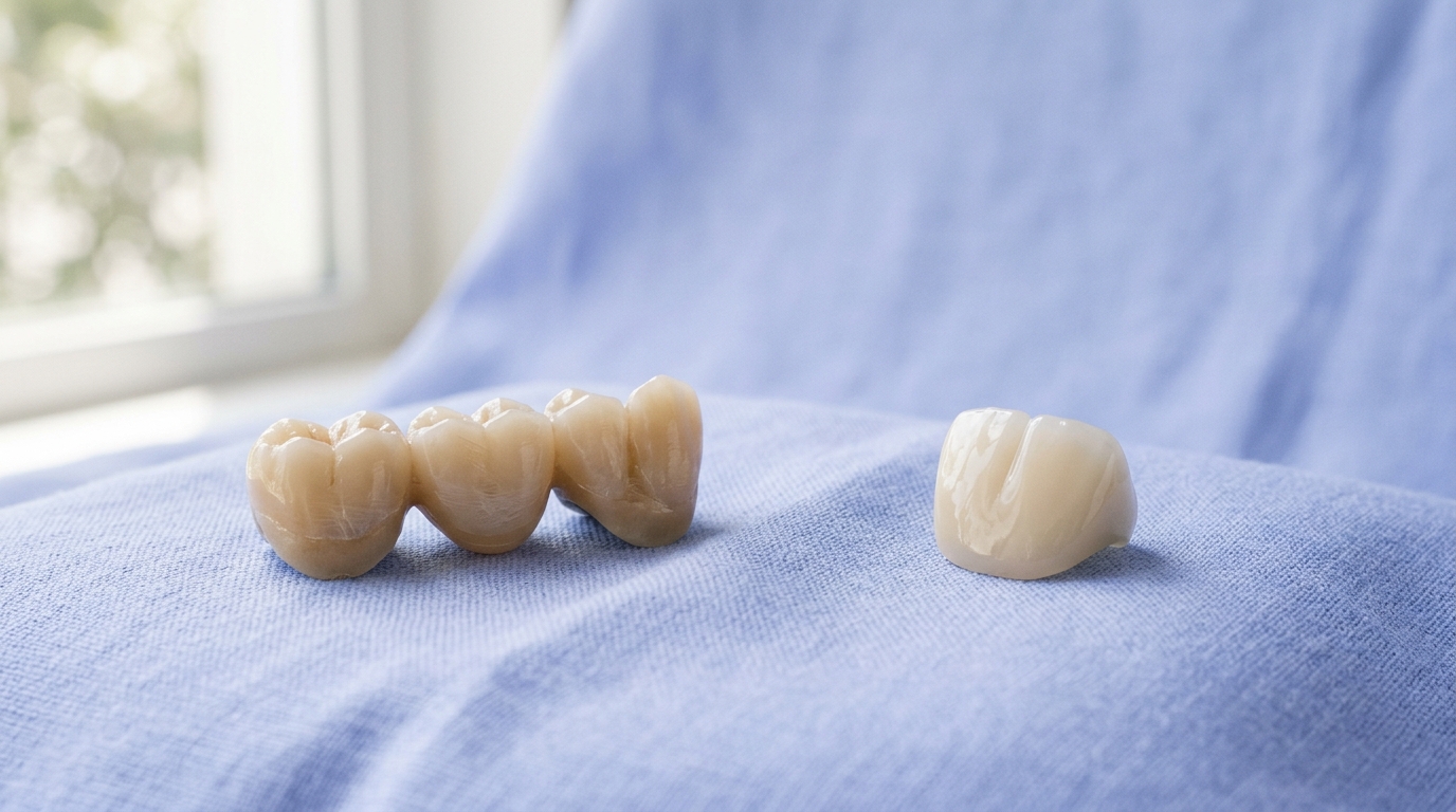 FRC bridge vs zirconia crown: what is the difference?
